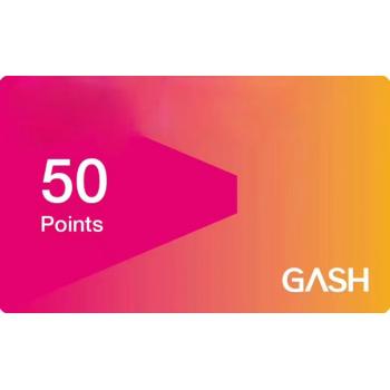 GASH点卡 (台服)GASH 游戏卡50点 乐豆 枫之谷 DNF 永恒纪元 GASH点卡